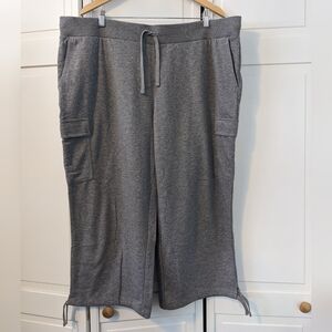 Bob's from Skechers Gray Drawstring Capris, 3X